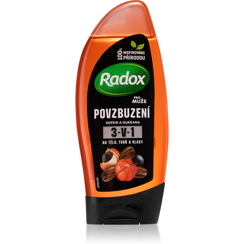 Radox Men Invigorating gel za prhanje za moške 3v1 250 ml
