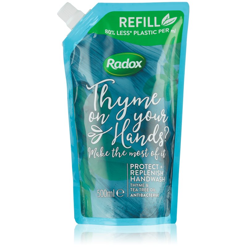 

Radox Thyme on your hands рідке мило з антибактеріальними компонентами