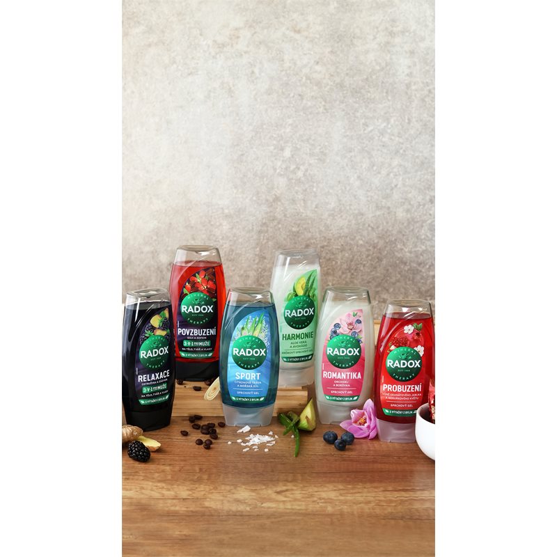 Radox Men Feel Wild Duschgel für Gesicht, Körper und Haare für Herren 400 ml