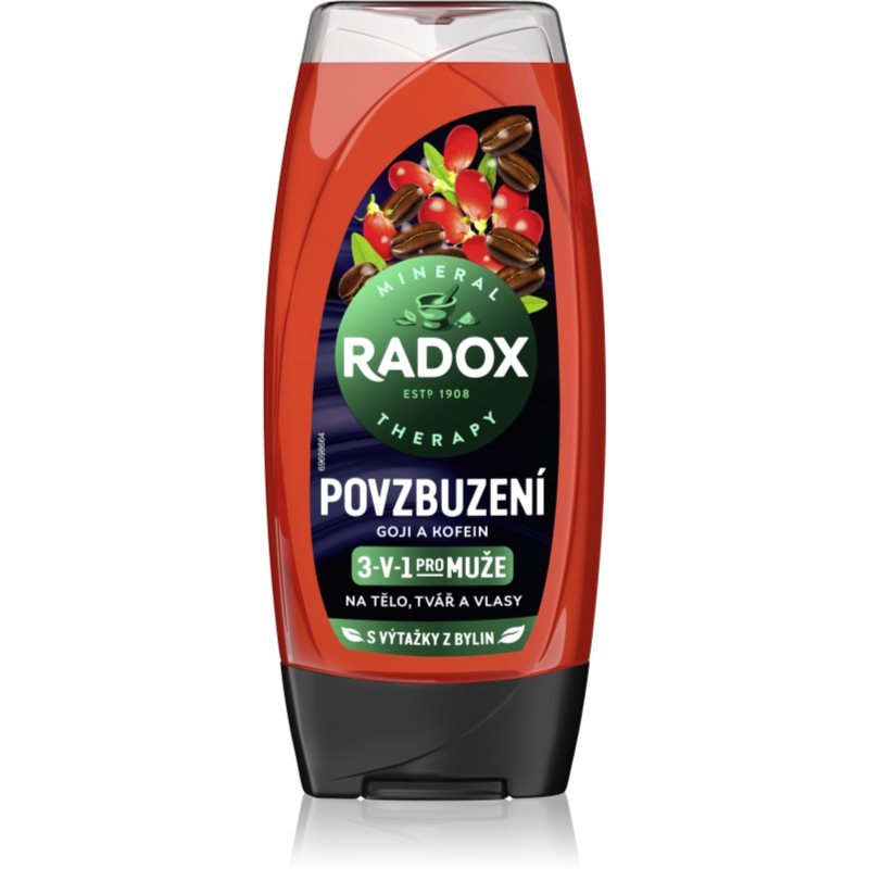Radox Men Invigorating gel za prhanje za moške 3v1 225 ml
