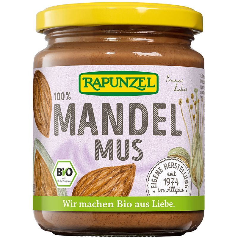 Rapunzel Mandelmus BIO 100 % orechový krém z mandlí 250 g