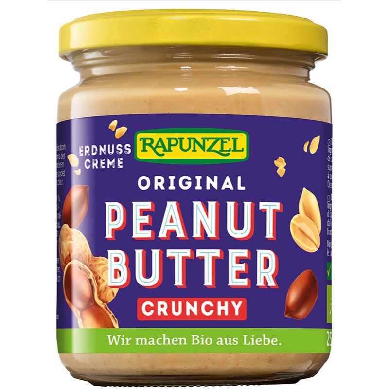 Rapunzel Peanut Butter Crunchy BIO orechová nátierka 250 g