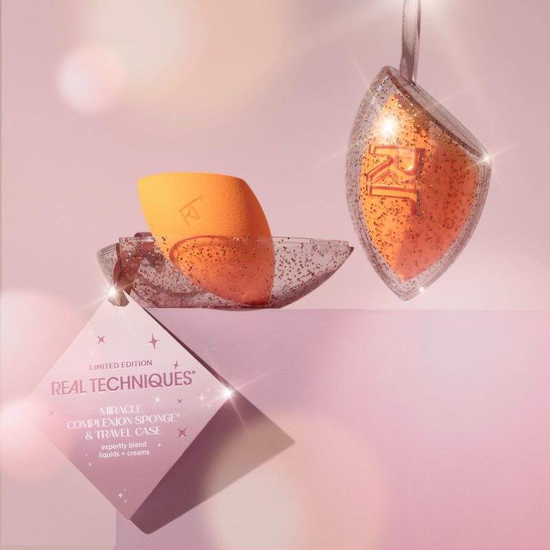 Real Techniques Miracle Complexion Sponge Ornament Make-up Schwämmchen mit Hülle