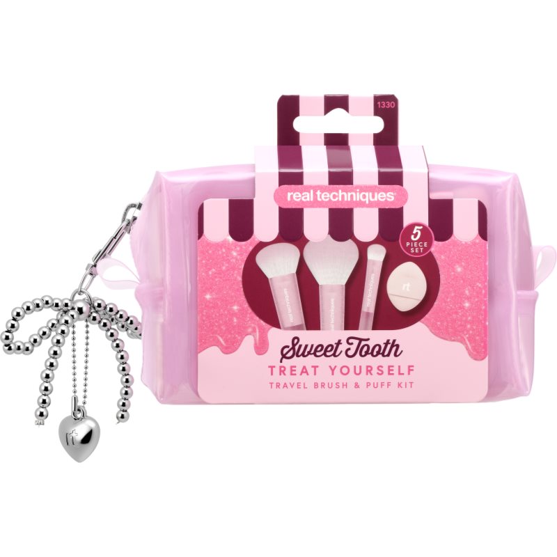 Real Techniques Sweet Tooth Treat Yourself cestovná sada štetcov s taštičkou