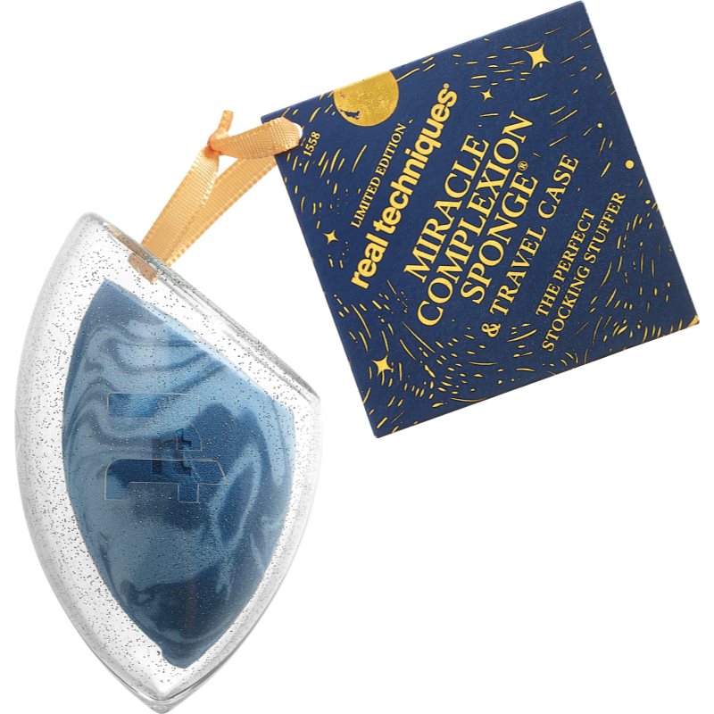 Real Techniques Holiday Miracle Complexion Sponge & Travel Case gobica za tekoči puder   embalaža
