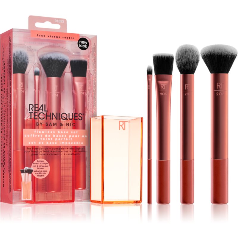 Real Techniques Flawless Base Set brush set 4 pc
