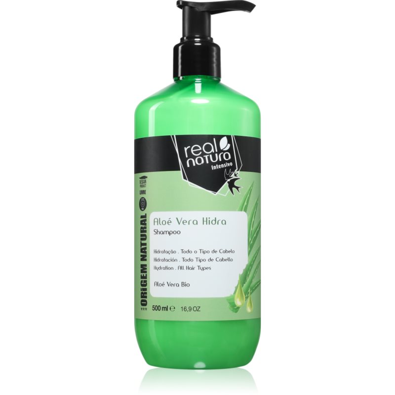Real Natura Aloe Vera Hidra shampoo for hydration and shine 500 pc