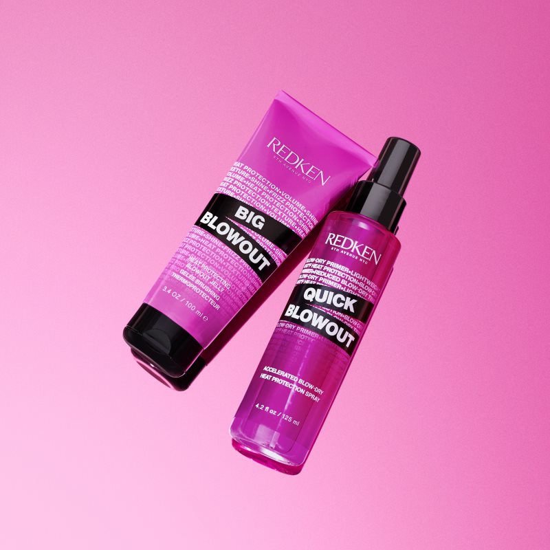 Redken Quick Blowout Hitzeschutzspray für Behandlungen mit Haarglätter und Lockenstab für ein schnelleres Föhn-Styling 1...