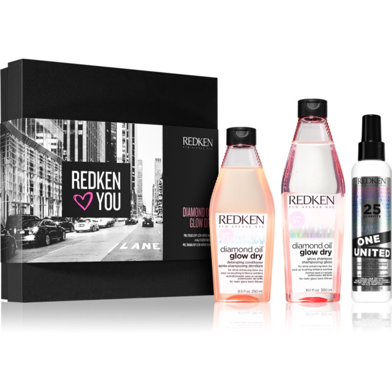 

Redken Diamond Oil Glow Dry подарунковий набір (для тьмяного волосся)