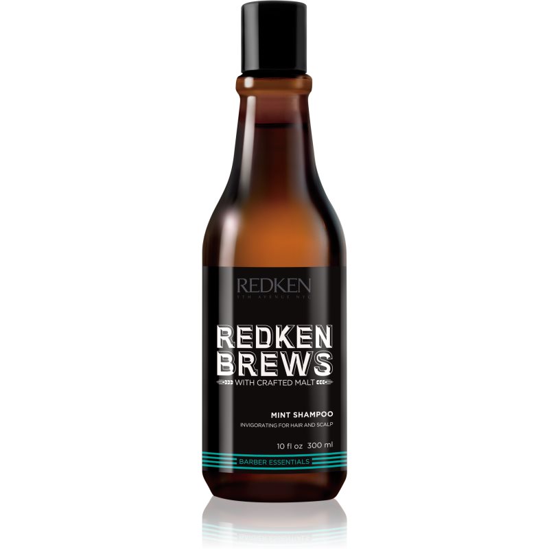 Redken Brews spodbujajoči šampon z mentolom za lase in lasišče 300 ml