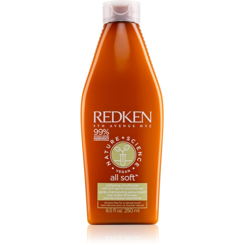 

Redken Nature+Science All Soft зволожуючий кондиціонер для сухого або пошкодженого волосся без силікону