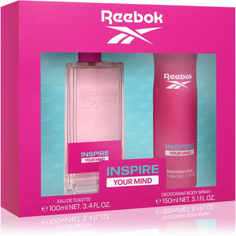 Reebok Inspire Your Mind darčeková kazeta toaletná voda 100 ml + dezodorant 150 ml pre ženy