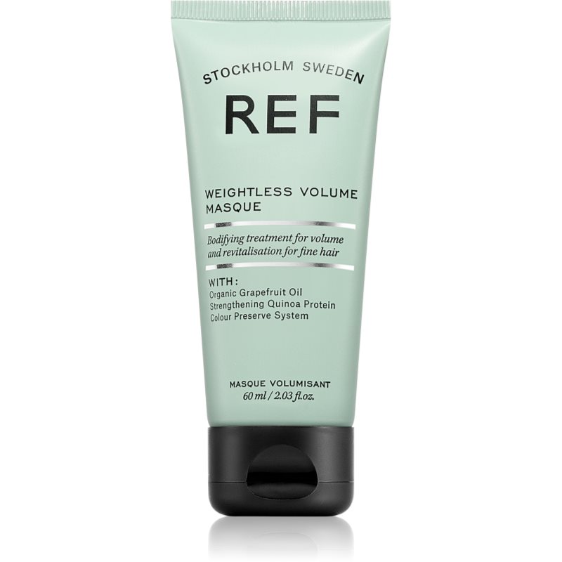 REF Weightless Volume Masque tiefenwirksame feuchtigkeitsspendende Maske für glänzendes und geschmeidiges Haar 60 ml