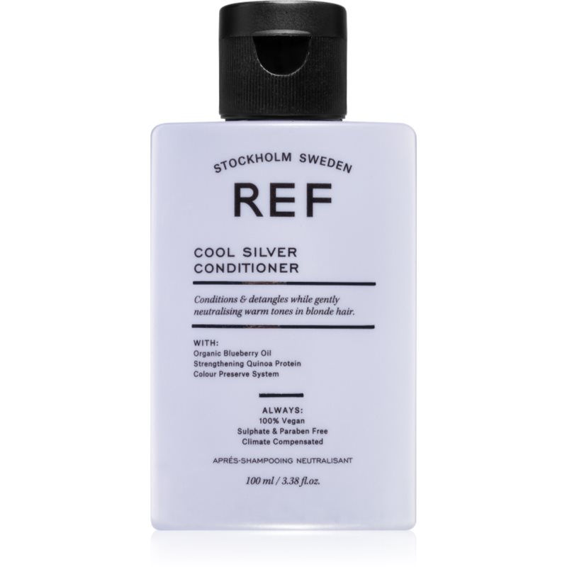 REF Cool Silver Conditioner geltonus atspalvius neutralizuojantis drėkinamasis kondicionierius 100 ml