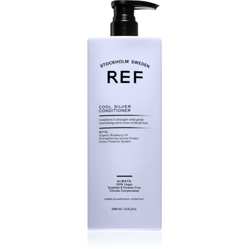 REF Cool Silver Conditioner balsam hidratant de neutralizare tonuri de galben 1000 ml