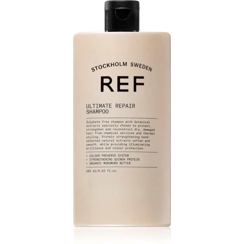 REF Ultimate Repair Shampoo šampón pre chemicky ošetrované a mechanicky namáhané vlasy 285 ml