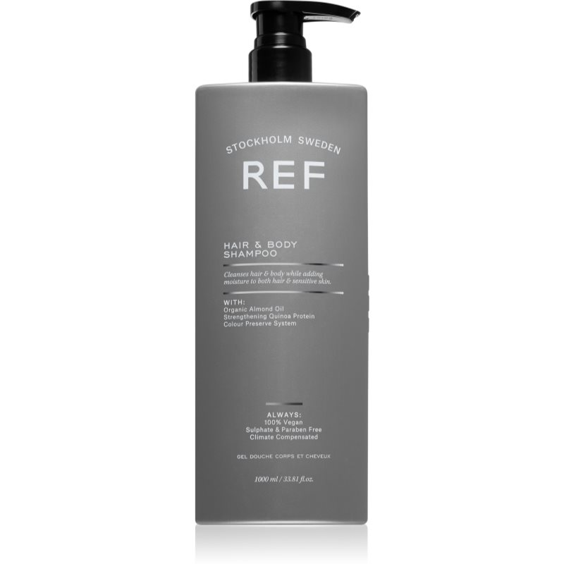 REF Hair & Body šampón a sprchový gél 2 v 1 1000 ml
