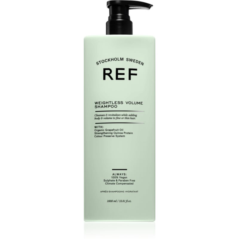 REF Weightless Volume Shampoo Shampoo für feines und schlaffes Haar für einen volleren Haaransatz 1000 ml