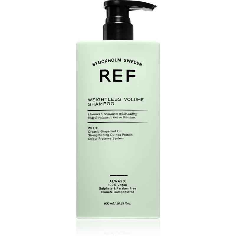 REF Weightless Volume Shampoo шампунь для рідкого та тонкого волосся для об’єму біля основи 600 мл