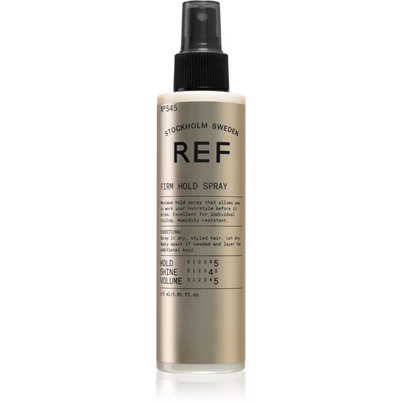 REF Firm Hold Spray N°545 lak za lase z ekstra močnim utrjevanjem brez aerosola 175 ml