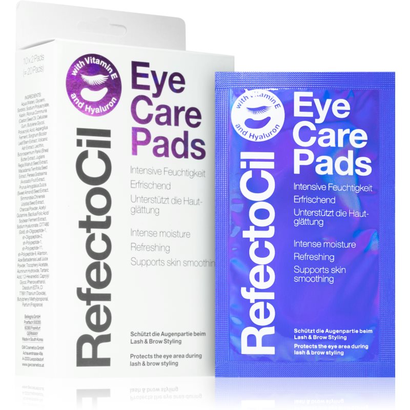 RefectoCil Eye Protection Care Pads zaštitni papirići za brijanje trepavica s hranjivim učinkom 10x2 kom