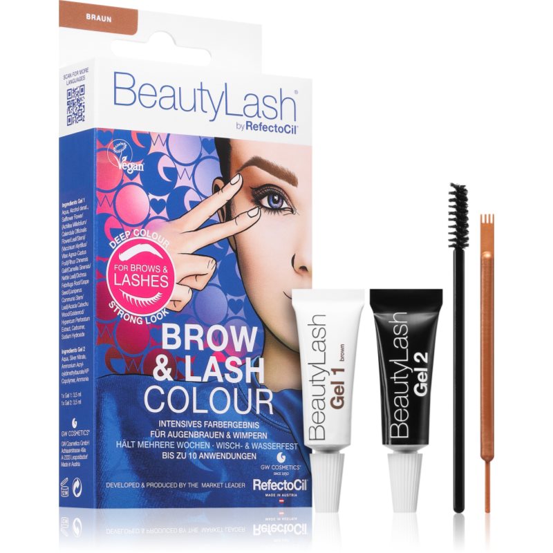 RefectoCil BeautyLash Brow & Lash Colour barva na obočí na řasy a obočí odstín Brown 1 ks