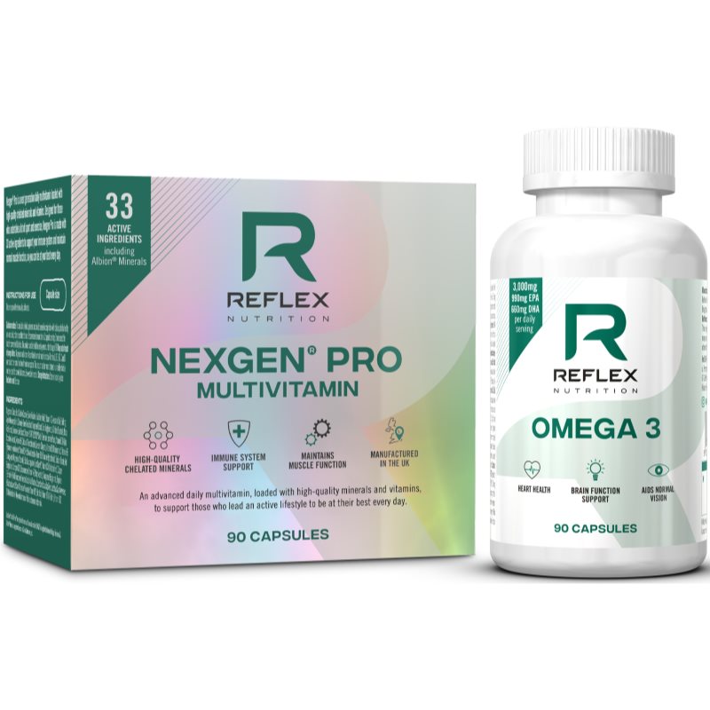 Reflex Nutrition Nexgen® PRO + Omega 3 kapsuly pre správne fungovanie organizmu