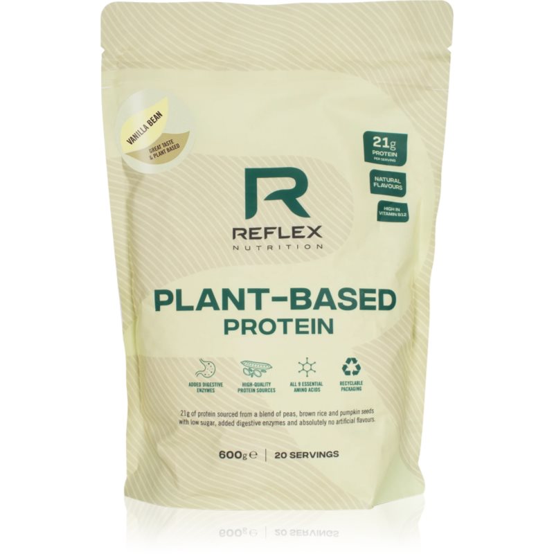 Reflex Nutrition Plant Based Protein vanilka 600 g koupíte na Notino.cz