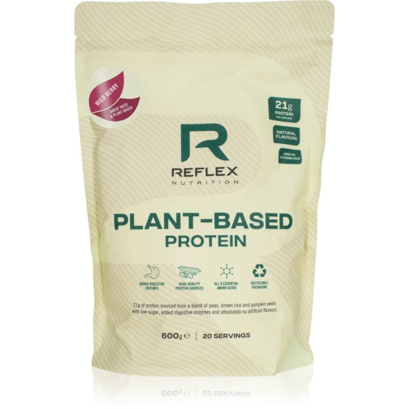 Reflex Nutrition Plant-Based Protein vegánsky proteín príchuť Wild Berry 600 g