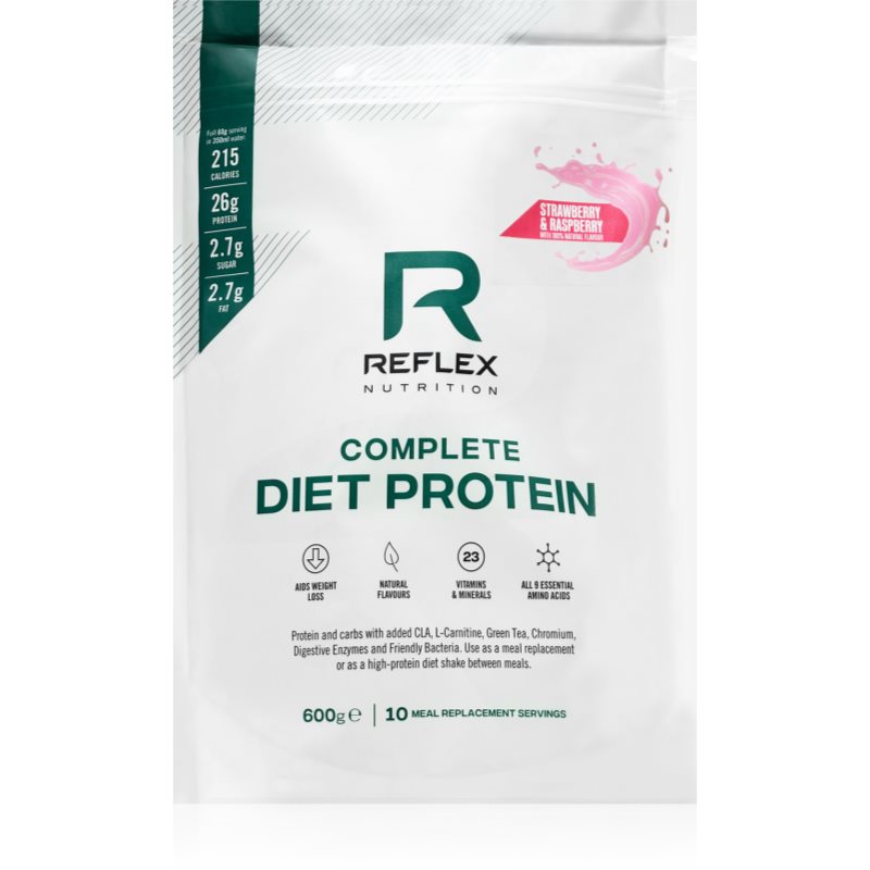 Reflex Nutrition Complete Diet Protein kompletné jedlo príchuť Strawberry & Raspberry 600 g