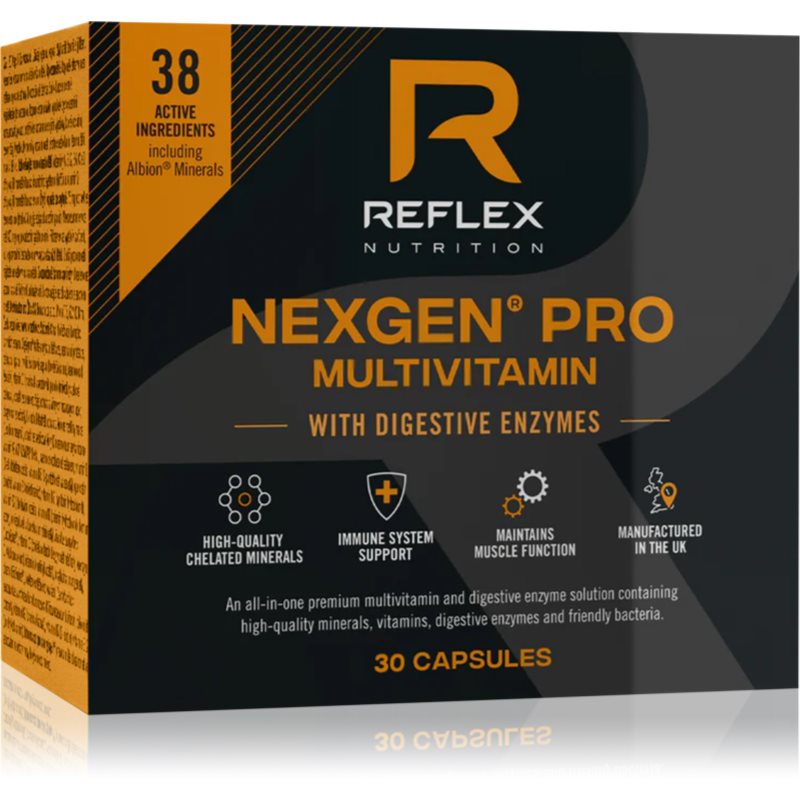 Reflex Nutrition Nexgen® PRO Multivitamin with Digestive Enzymes multivitamíny s tráviacimi enzýmami 30 cps
