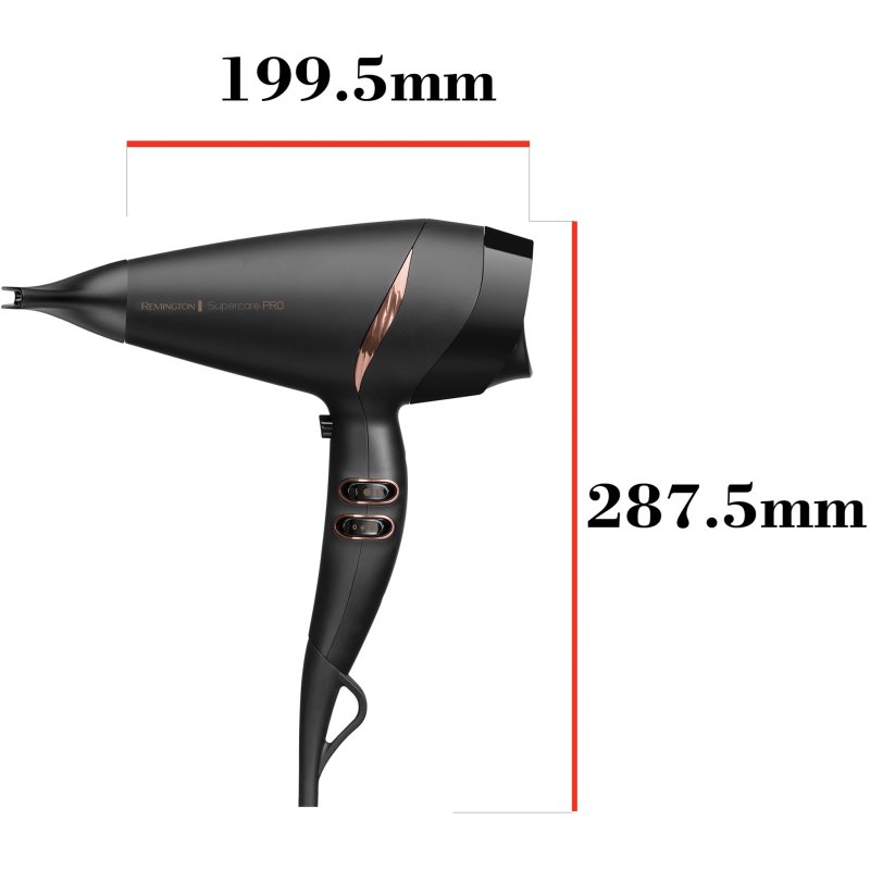 Remington Supercare Pro 2200 AC 7200 високоефективний фен для волосся з негативно зарядженими іонами 1 кс