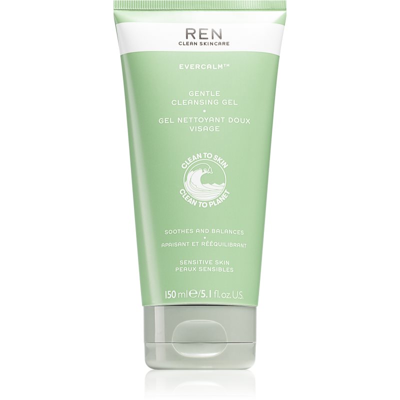 REN Evercalm Gentle Cleansing Gel м'який очищуючий гель для чутливої та подразненої шкіри 150 мл