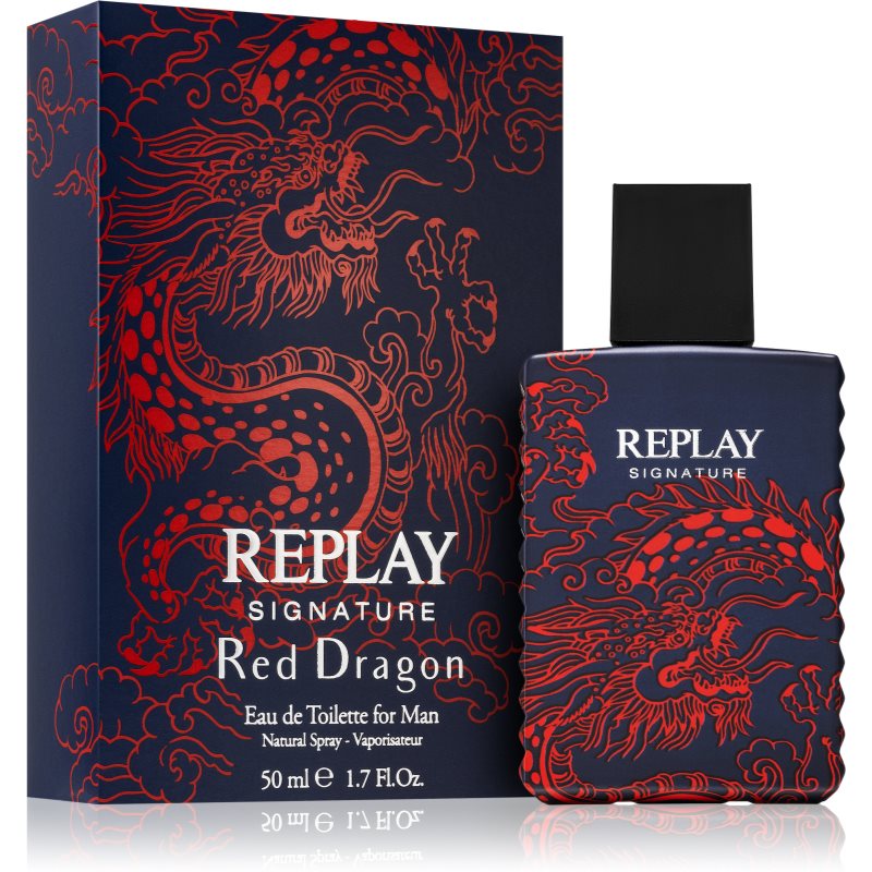 Replay Signature Red Dragon For Man туалетна вода для чоловіків 50 мл