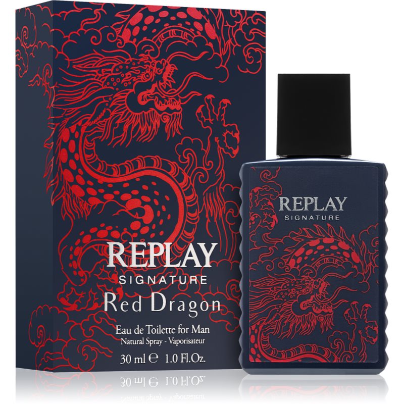 Replay Signature Red Dragon For Man туалетна вода для чоловіків 30 мл