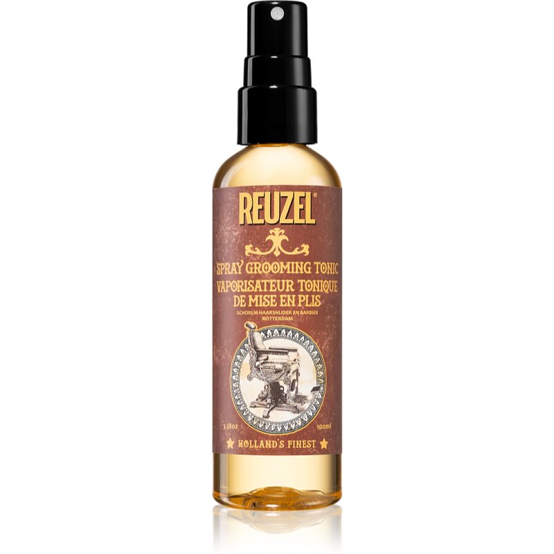 Reuzel Spray Grooming Tonic Hitzeschutzspray für Behandlungen mit Haarglätter und Lockenstab für natürliche Fixation für feines Haar 100 ml