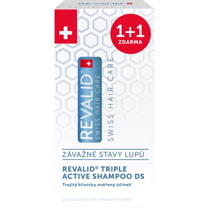 Revalid Triple Active Shampoo DS jemný šampon na seboroickou dermatitidu a závažné stavy lupů 2x150 ml
