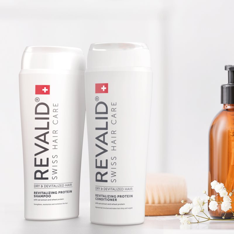 Revalid Revitalizing Protein Conditioner Après-shampoing Fortifiant Aux Protéines Pour Cheveux Secs Et Fragilisés 250 Ml