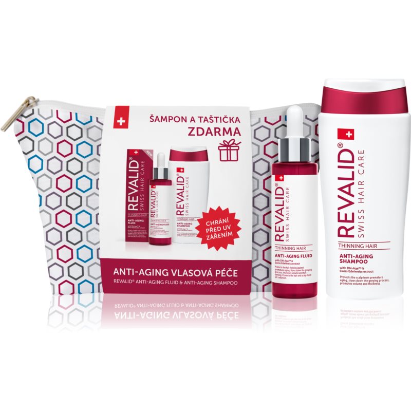 Revalid Anti-Aging hair care shampoo + bag plaukų priežiūros priemonė (dovanų rinkinys)
