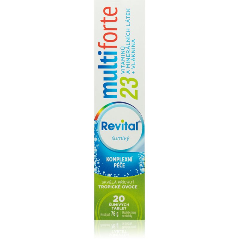 Revital Multiforte tropic fruit šumivé tablety k zajištění elektrolytické rovnováhy 20 ks
