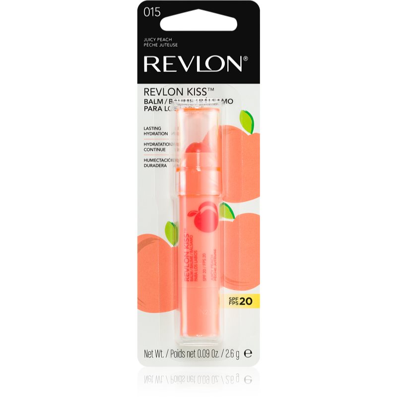 Revlon Cosmetics Kiss™ Balm Moisturising Lip Balm SPF 20 Fragrance 15 Juicy Peach 2,6 G