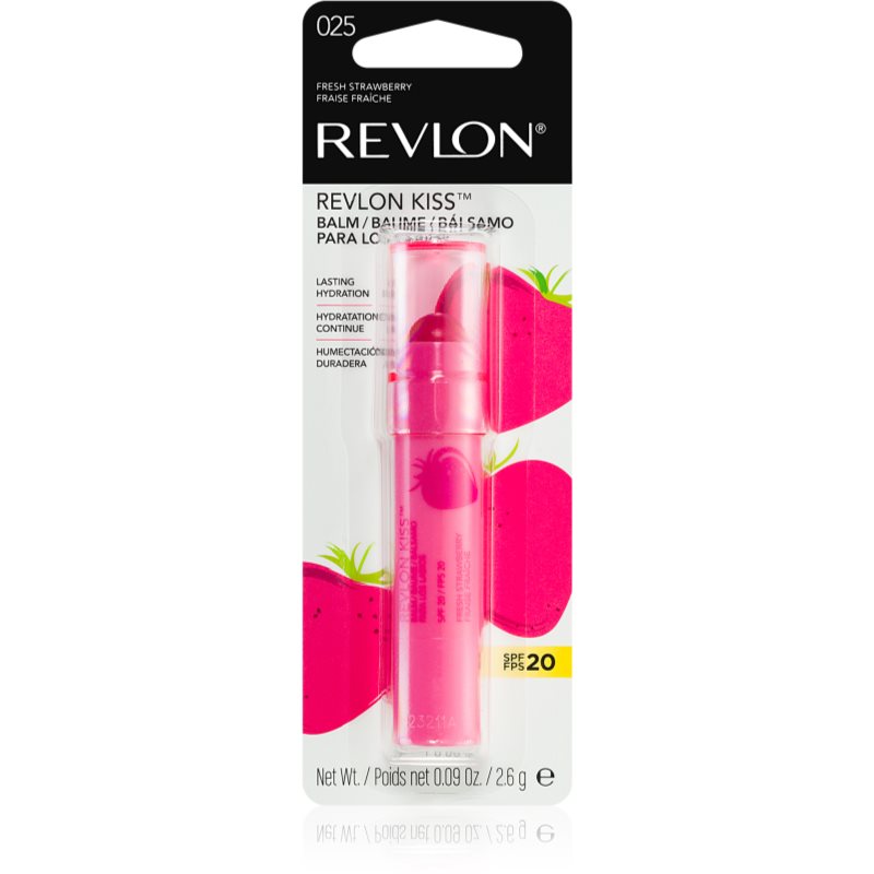 Revlon Cosmetics Kiss™ Balm зволожуючий бальзам для губ SPF 20 аромати 025 Fresh Strawberry 2,6 гр
