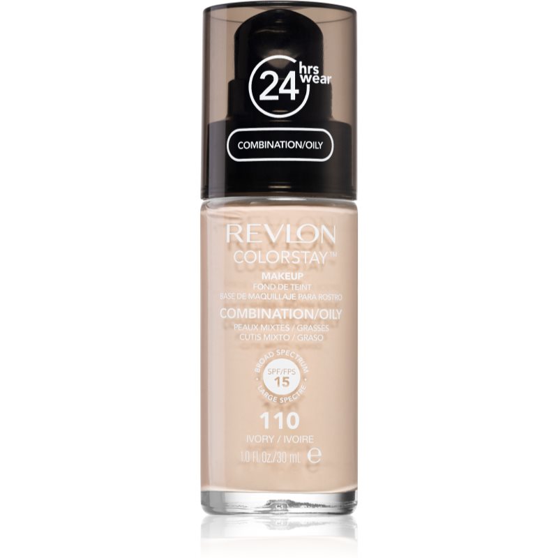 Revlon Cosmetics ColorStay™ ilgai išliekantis matinio efekto makiažo pagrindas SPF 15 atspalvis 110 Ivory 30 ml