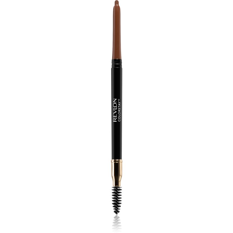 Revlon Cosmetics Brow Fantasy dvipusis antakių pieštukas su šepetėliu atspalvis 210 Soft Brown 1.18 ml