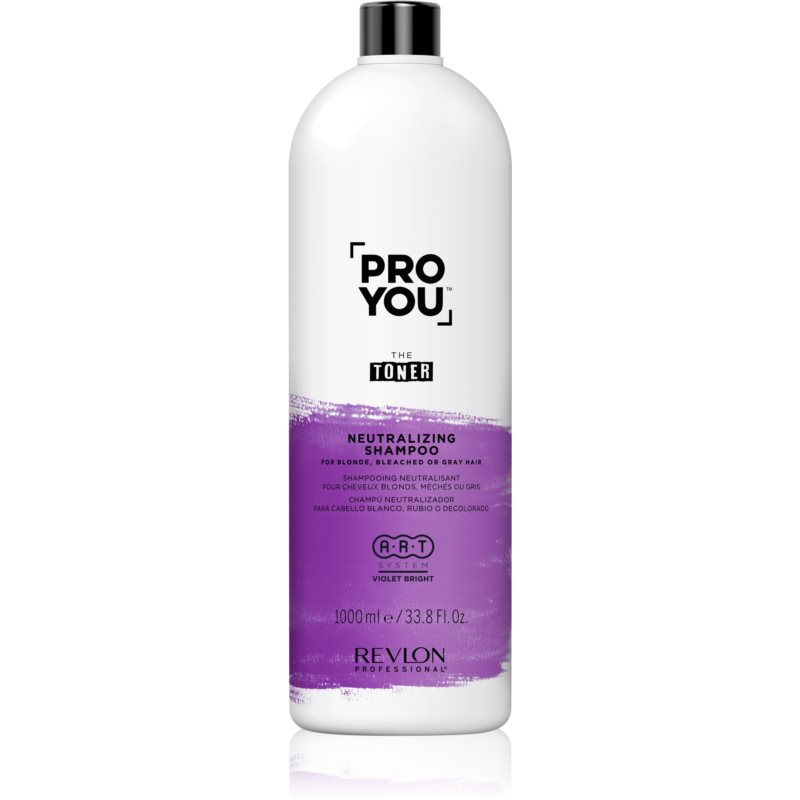 Revlon Professional Pro You The Toner vario atspalvius neutralizuojantis šampūnas šviesiems ir žiliems plaukams 1000 ml