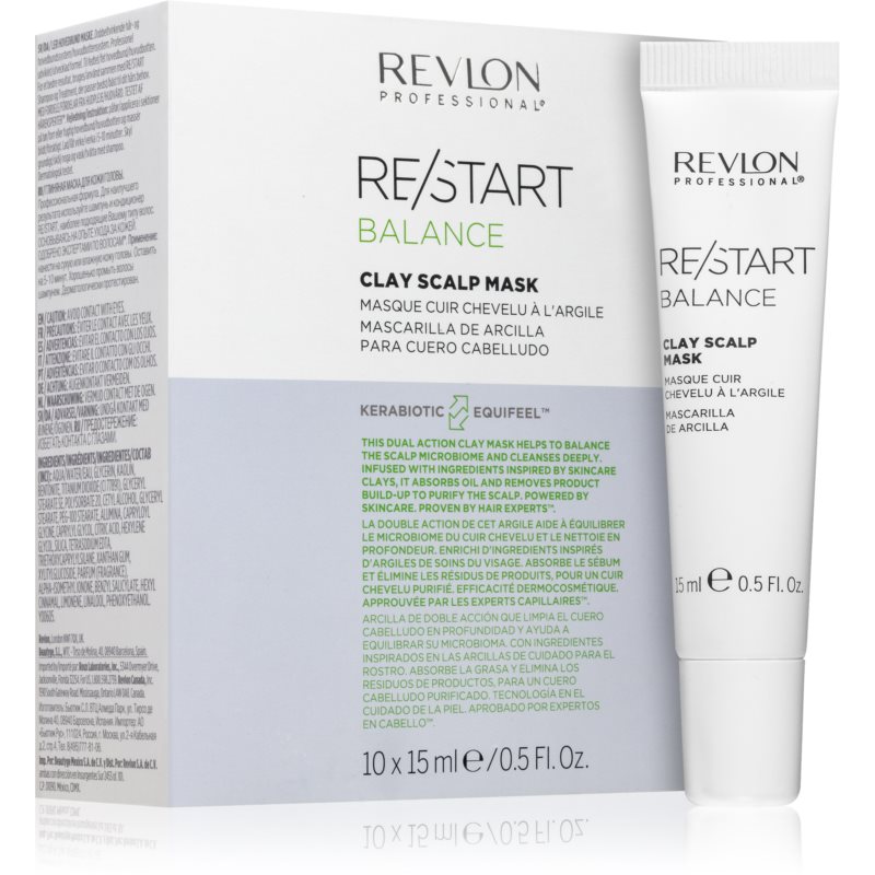 Revlon Professional Re/Start Balance маска з глиною для шкіри голови 10x15 мл
