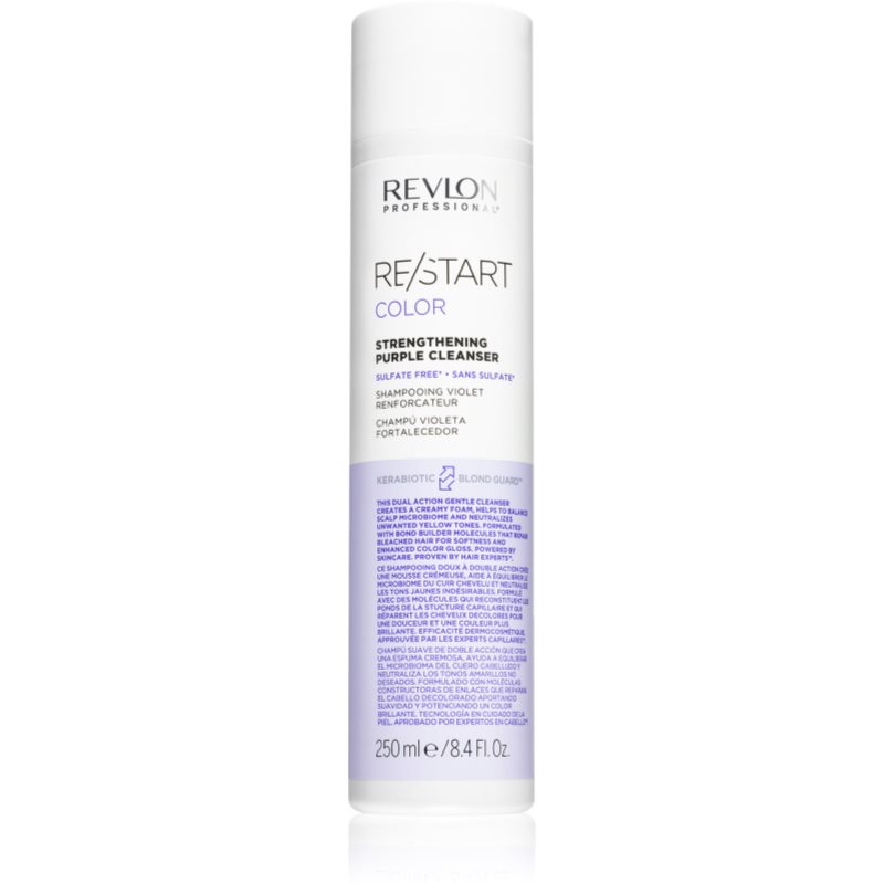 Revlon Professional Posilňujúci fialový šampón pre blond vlasy Restart Color ( Strength ening Purple Clean ser) 250 ml