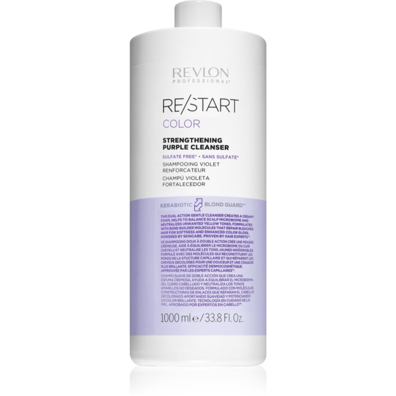 Revlon Professional Re/Start Color violettes Shampoo für blondes und meliertes Haar Purple Cleanser 1000 ml