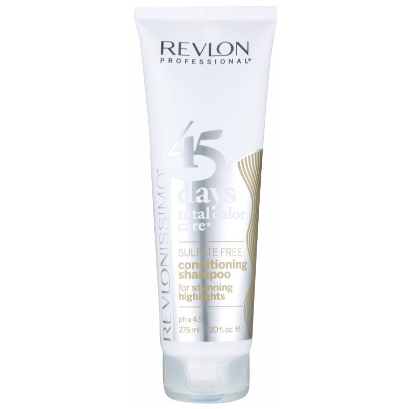 Revlon Professional Revlonissimo Color Care sampon és kondicionáló 2 az 1-ben melírezett és fehér hajra szulfátmentes 275 ml