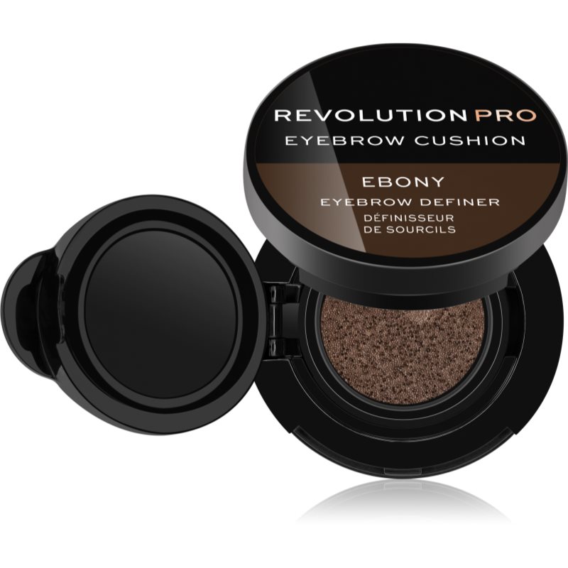 

Revolution PRO Eyebrow Cushion фарба для брів у губці відтінок Ebony